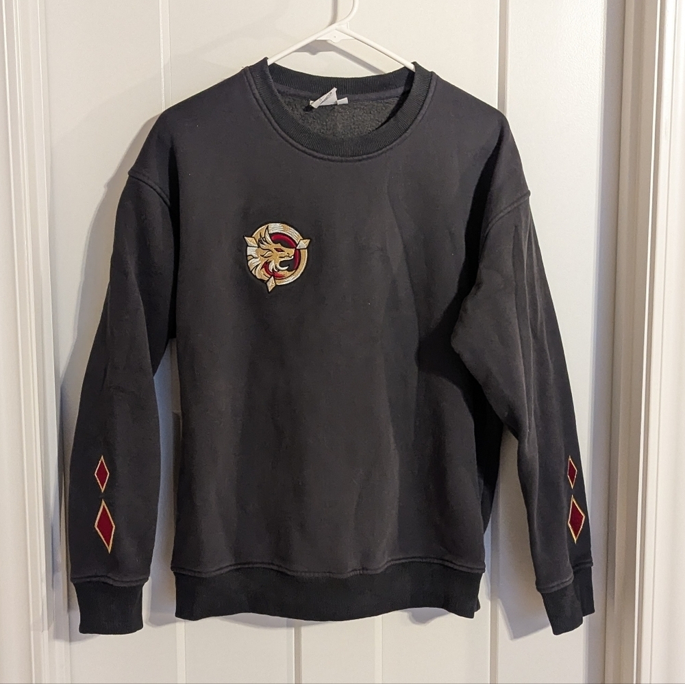 Paimon's Boutique Genshin Impact Wriothesley Dragon Crewneck Sweatshirt sz S